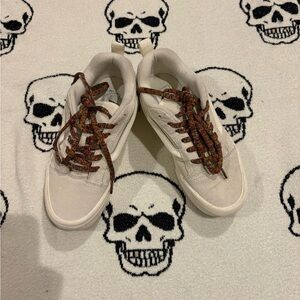 Vans platform cream Sneakers with Multicolor Laces